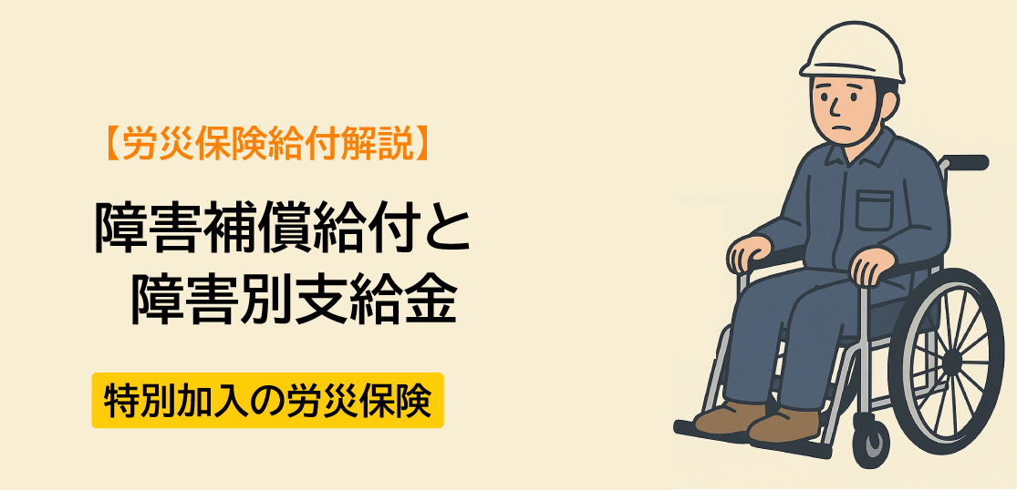 【労災保険給付解説】障害補償給付と障害特別支給編ー特別加入の労災保険