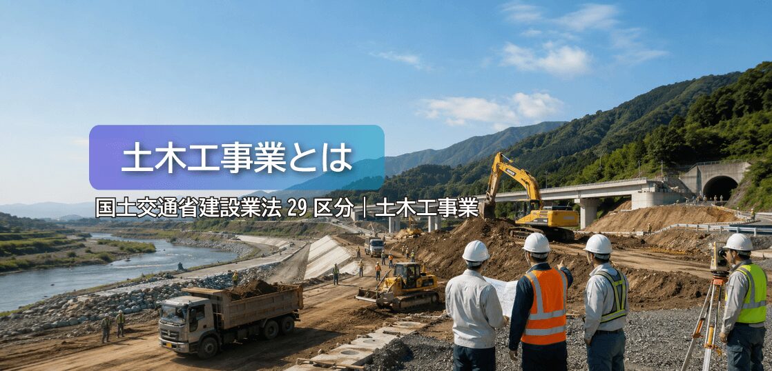 土木一式工事業とは？仕事内容・建設業許可・一人親方・労災保険まで徹底解説