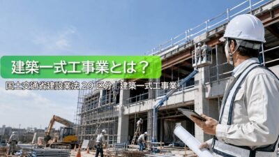 建築一式工事業とは？仕事内容・工事例・一人親方の労災保険までわかりやすく解説