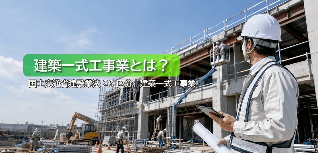 建築一式工事業とは？仕事内容・工事例・一人親方の労災保険までわかりやすく解説