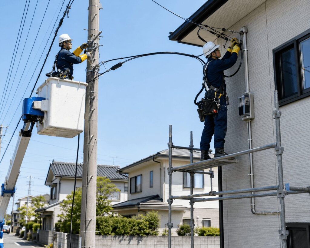 引込線工事