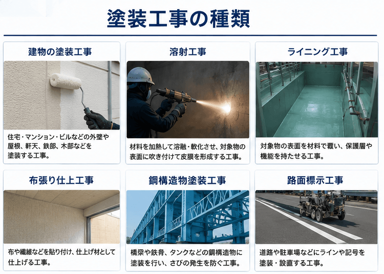 塗装工事の種類