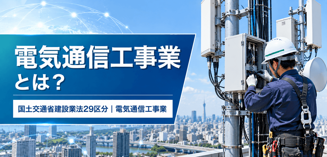 電気通信工事業とは？仕事内容・種類・一人親方の労災保険を解説