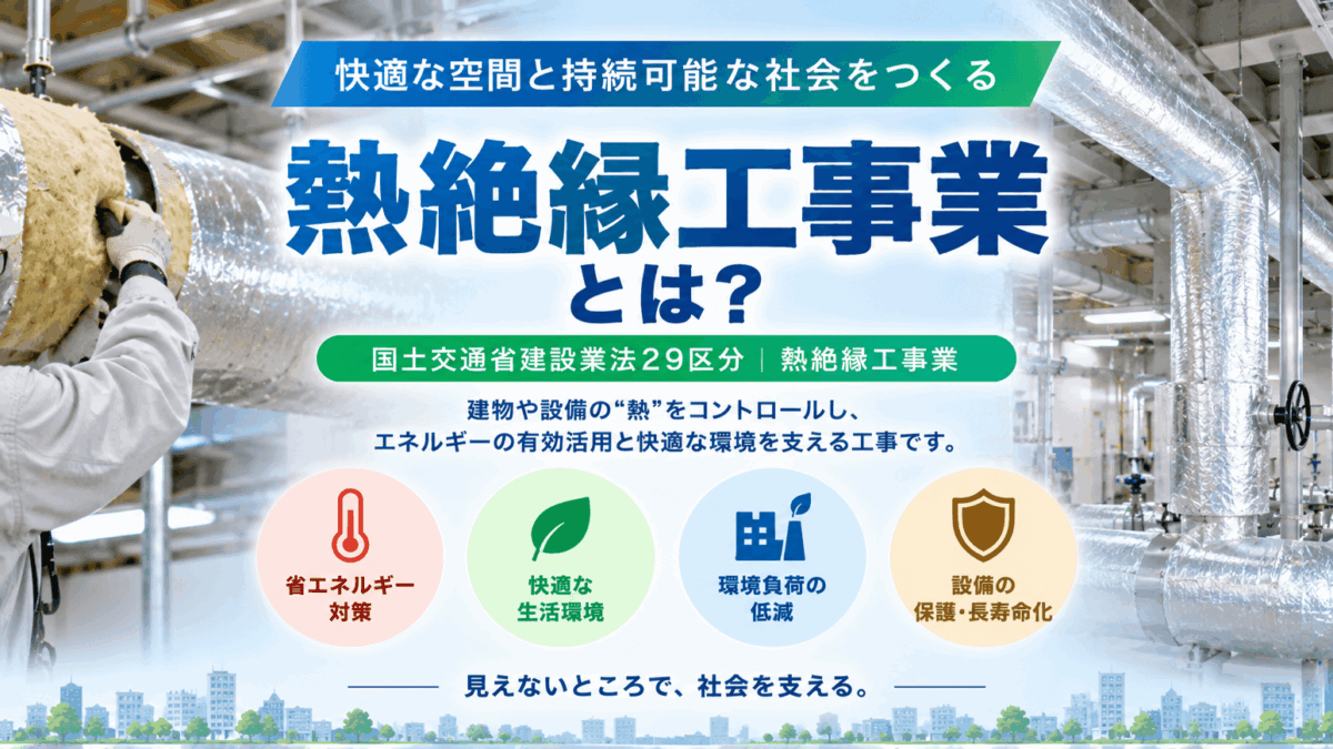 熱絶縁工事業とは？仕事内容・種類・一人親方の労災保険を解説