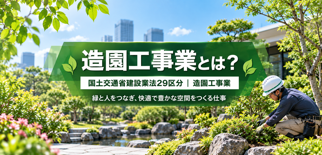 造園工事業とは？仕事内容・種類・一人親方の労災保険を解説